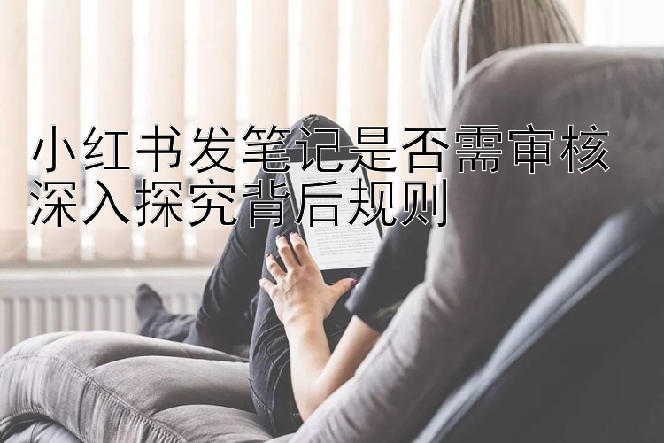 小红书发笔记是否需审核 深入探究背后规则 