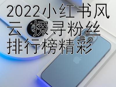 2022小红书风云 探寻粉丝排行榜精彩 