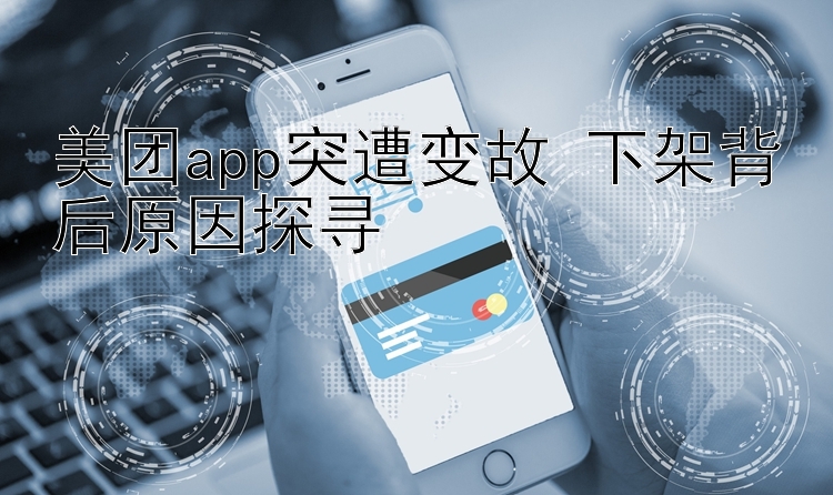 美团app突遭变故 下架背后原因探寻