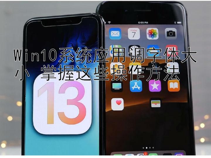 Win10系统应用调字体大小 掌握这些操作方法 