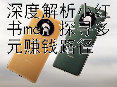 深度解析小红书mcn 探寻多元赚钱路径 