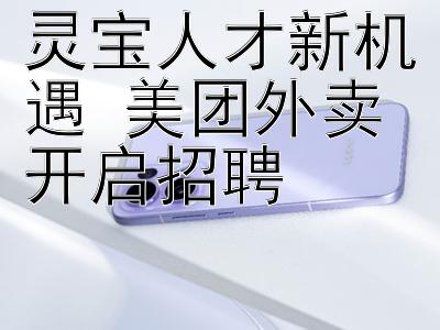 灵宝人才新机遇 美团外卖开启招聘